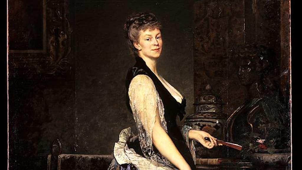 Édouard-Théophile Blanchard, «Ritratto di Marcello, duchessa di Castiglione Colonna», 1877, olio su tela, Musée d'art et d'histoire Fribourg. [© MAHF/Francesco Ragusa]