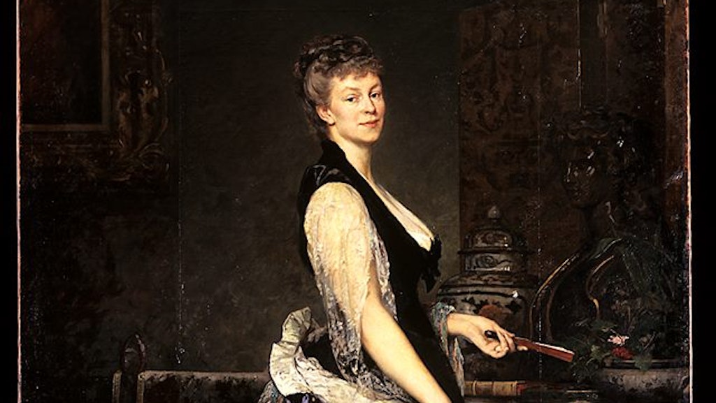 Édouard-Théophile Blanchard, «Ritratto di Marcello, duchessa di Castiglione Colonna», 1877, olio su tela, Musée d'art et d'histoire Fribourg. [© MAHF/Francesco Ragusa]