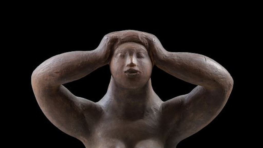 Carl Burckhardt (1878-1923)
La Wiese, studio parziale, 1915/18
gesso dipinto, h. 51 cm
Basilea, Skulpturhalle Basel