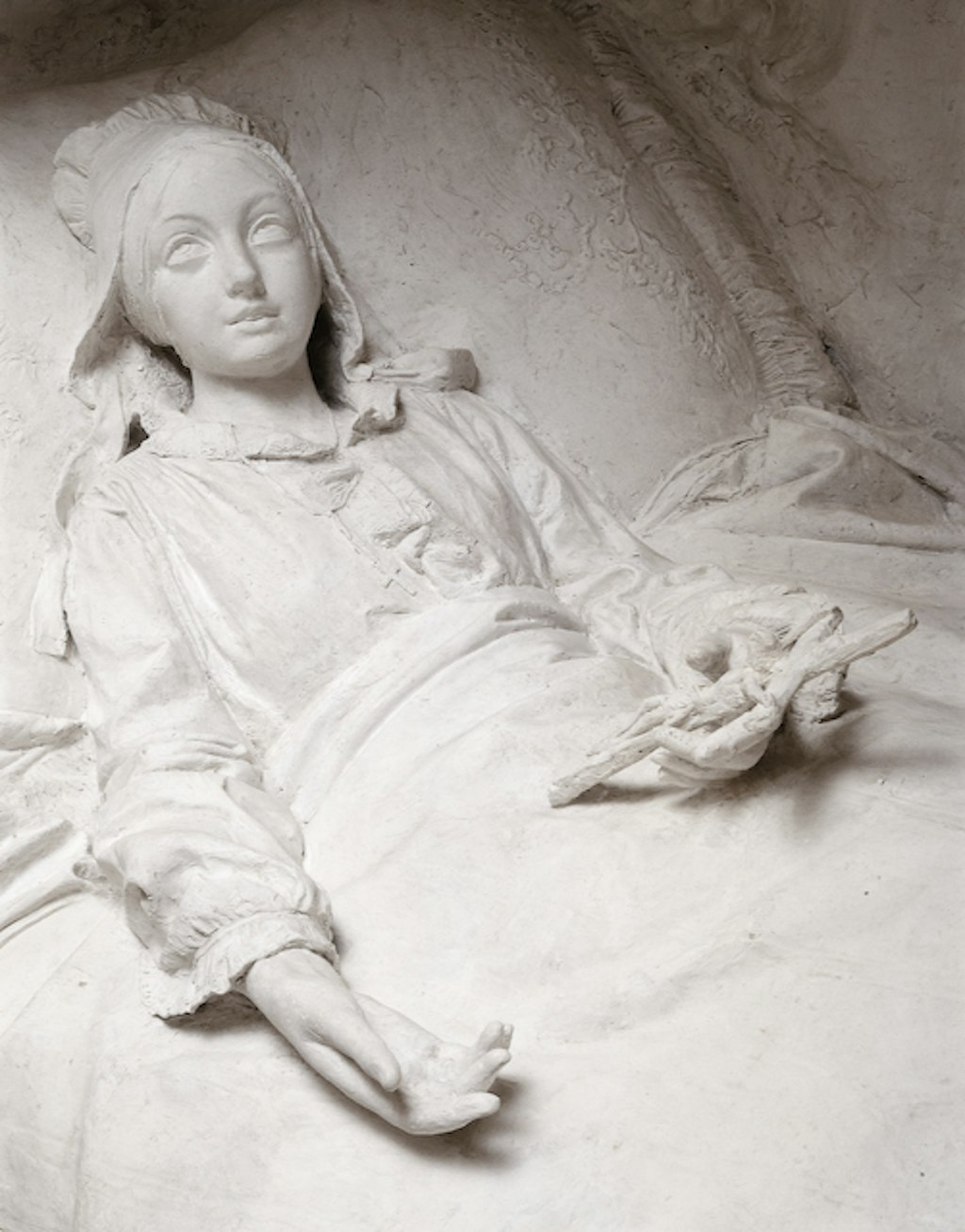 Vincenzo Vela
La contessa d’Adda negli estremi momenti di vita.
Monumento funerario della contessa Maria Isimbardi d’Adda
1851-53 / gesso